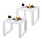 Outdoor Adirondack Side Table Set of 2 with Smooth Tabletop and Non-Slip Feet